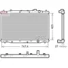 Radiateur moteur DENSO DRM40052