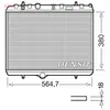 Radiateur, refroidissement du moteur DRM21055 Denso DRM21055