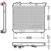 Radiateur, refroidissement du moteur DRM21024 Denso DRM21024