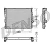 DENSO Radiateur moteur pour BMW: Série 3, M3, Z4 (Ref: DRM05069)