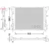 Radiateur, refroidissement du moteur DRM23035 Denso DRM23035