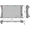 Radiateur, refroidissement moteur DENSO DRM02021