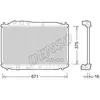 Radiateur, refroidissement moteur DENSO DRM40028