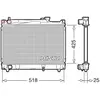 Radiateur, refroidissement moteur DENSO DRM47030