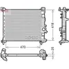 Radiateur, refroidissement moteur DENSO DRM20114