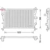 Radiateur, refroidissement moteur DENSO DRM06038