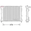 Radiateur, refroidissement du moteur DRM09043 Denso DRM09043