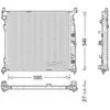 Radiateur, refroidissement du moteur DRM17055 Denso DRM17055
