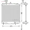 Radiateur, refroidissement du moteur DRM45041 Denso DRM45041