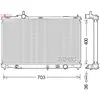 Radiateur, refroidissement du moteur DRM50095 Denso DRM50095