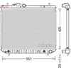 NPS Radiateur, refroidissement du moteur DRM35005 Denso DRM35005