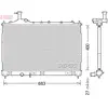 Radiateur, refroidissement du moteur DRM45038 Denso DRM45038