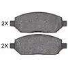 Kit de plaquettes de frein, frein à disque 35120 ABS 35120