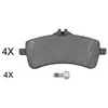 A.B.S. ALL BRAKE SYSTEMS BV. Plaquettes de frein X4 pour MERCEDES-BENZ...