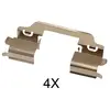 ABS All Brake Systems Kit d'accessoires, plaquette de frein à disque 1707Q