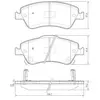 Kit De Plaquettes De Frein, Frein À Disque 37620 Abs Abs 37620 Toyota