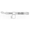 A.B.S. ALL BRAKE SYSTEMS BV. Flexible de frein pour HYUNDAI: Elantra, Lantra, Coupé (Ref: SL 5016)