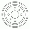 Tambour de frein 3226-S ABS 3226S