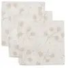 Lot de 3 mini langes en gaze de coton Leafy Dreams (31 x 31 cm)