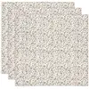 Jollein Lot de 3 langes en gaze de coton Retro Flowers (70 x 70 cm)