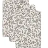Lot de 3 gants de toilette gaze de coton Retro Flowers MULTICOLORE Jollein
