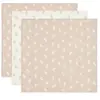 Jollein Lot de 3 langes en gaze de coton Twig Wild Rose (70 x 70 cm)