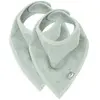 Jollein Lot de 2 bavoirs bandana env. 37 x 24,5 cm Vert cendré | 029-867-00095