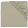 Jollein 511-507-67058 Drap-Housse pour lit de bébé - Jersey Olive (60 x 120 cm)