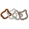 Jollein Jeu D'anneaux Silicone 20x7x1cm Teddy Bear Gris