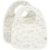Jollein Lot de 2 bavoirs plastifiés Animals Olive Green