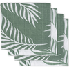 Jollein Lot de 4 langes Nature vert cendre (70 x 70 cm)