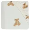 Jollein 511-507-66095 Drap-Housse Motif Ours en Peluche Blanc (60 x 120 cm)