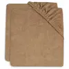 Jollein Lot de 2 housses de matelas à langer en éponge Biscuit (50 x 70 cm)