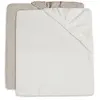 Jollein Lot de 2 housses de matelas à langer éponge Ivory-Nougat (50 x 70 cm)