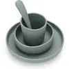 Jollein Coffret repas en silicone Ash green vert (4 pièces)