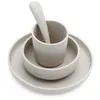 Jollein Jollein Ensemble À Dîner 4 Pcs Nougat Silicone