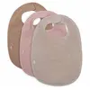 jollein jollein Bavoirs en éponge pack de 3 Wild Rose/Nougat/Biscuit