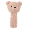 Jollein Hochet pour bébé - Ours en peluche - Rose sauvage - Boucle - 100% polyester - 22 x 9 x 20 cm