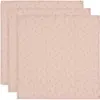 Jollein Lot de 3 langes en coton Miffy Silhouettes Wild Rose (70 x 70 cm)
