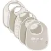 Jollein Lot de 5 bavoirs imperméables pour bébé - Motif animaux - Avec fermeture Velcro