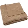 Jollein Couverture Berceau 75x100cm Check Knit - Biscuit Marron