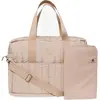 Jollein Sac à Langer Puffed Moos - Biscuit - Imperméable - Pour Poussette - Multifonction - Marron Clair