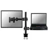NewStar Soporte Doble para Monitor/Portátil 10"/27" 100x100 Máx 10Kg