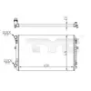Radiateur, refroidissement du moteur 737-0071-R TYC 7370071R