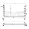 Radiateur, refroidissement du moteur 725-0048-R TYC 7250048R
