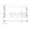 Radiateur, refroidissement du moteur 737-0064-R TYC 7370064R