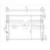 TYC Radiateur moteur pour RENAULT: Mégane, Scénic (Ref: 728-0059-R)