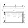 Radiateur, refroidissement du moteur 737-0043-R TYC 7370043R
