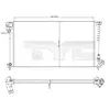 Radiateur, refroidissement du moteur 705-0001 TYC 7050001
