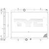 Radiateur, refroidissement du moteur 705-0065 TYC 7050065